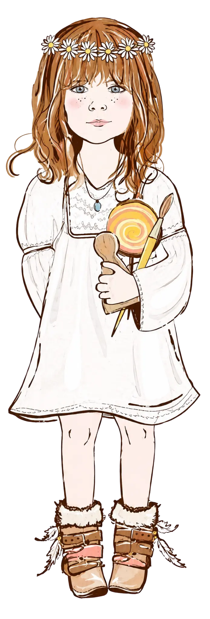 Original Lotty Lollipop girl illustration